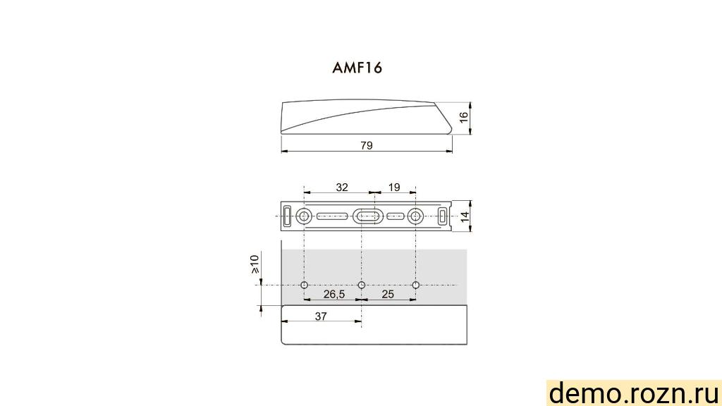 AMF16/GRPH Пластиковый корпус для накладного монтажа AMF16/GRPH